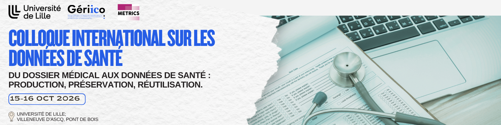 Colloque International sur les données de santé — 15-16 oct 2026